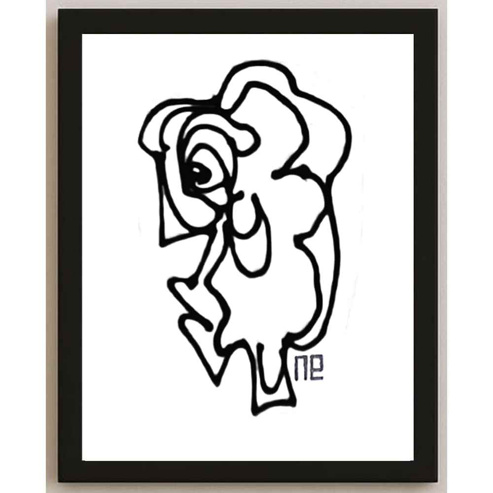 Nezih Danyal Tipler Kişiye Özel Sertifikalı Sınırlı Fine Art Karikatür Baskı NTP00268