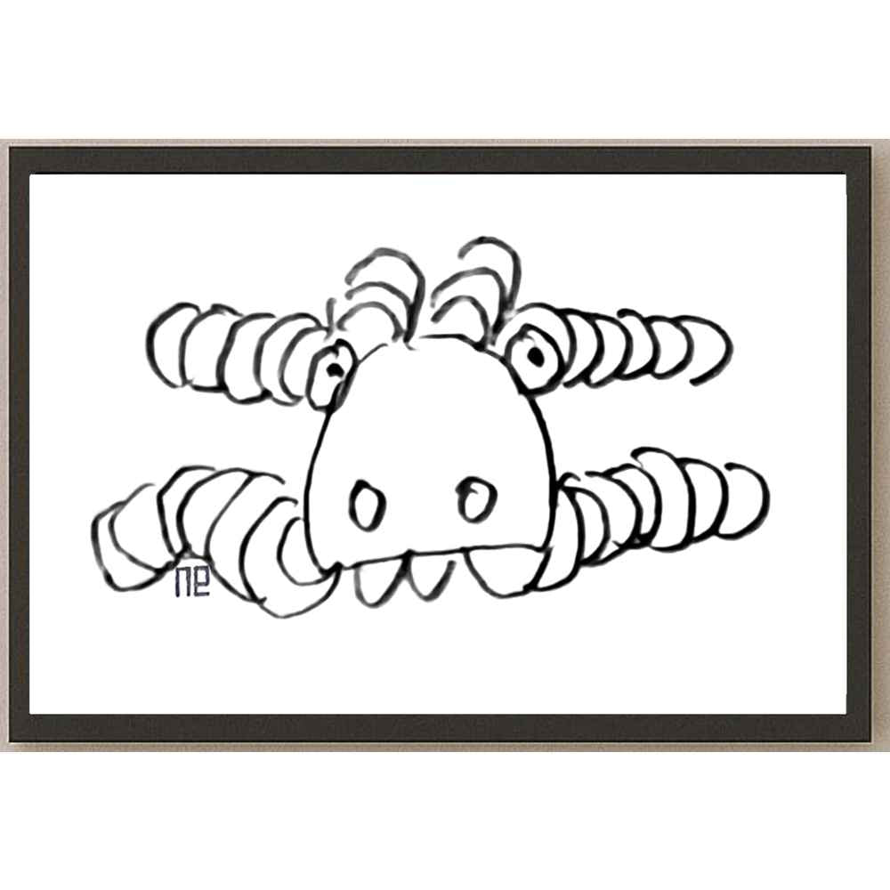 Nezih Danyal Tipler Kişiye Özel Sertifikalı Sınırlı Fine Art Karikatür Baskı NTP00270