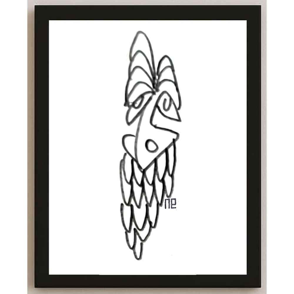 Nezih Danyal Tipler Kişiye Özel Sertifikalı Sınırlı Fine Art Karikatür Baskı NTP00273