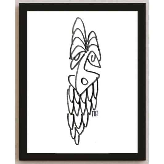 Nezih Danyal Tipler Kişiye Özel Sertifikalı Sınırlı Fine Art Karikatür Baskı NTP00273