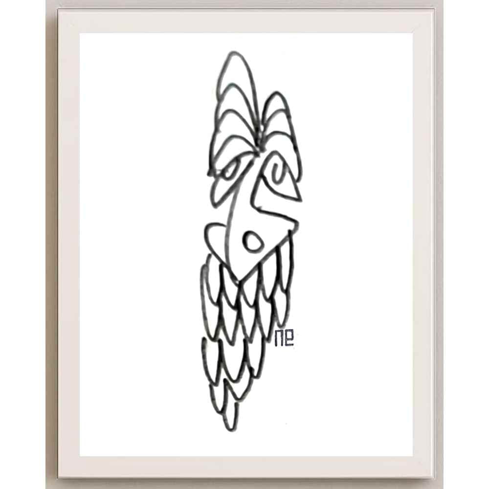 Nezih Danyal Tipler Kişiye Özel Sertifikalı Sınırlı Fine Art Karikatür Baskı NTP00273