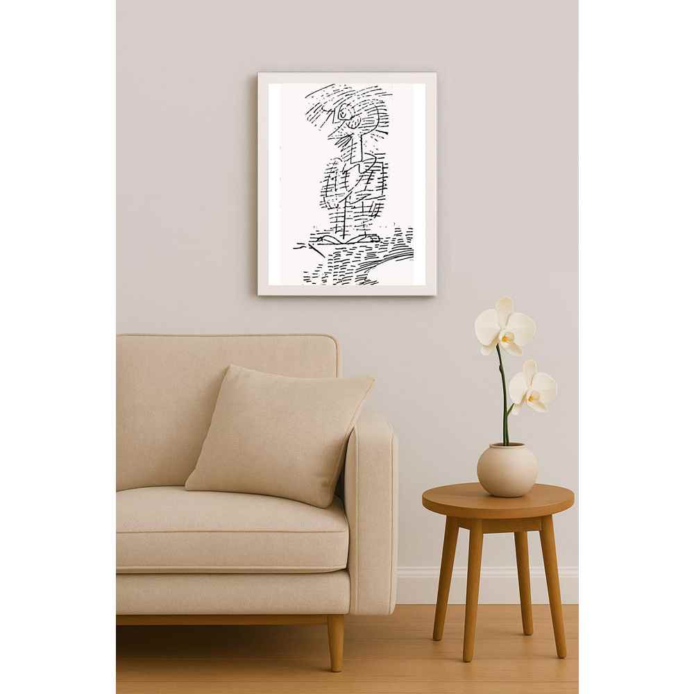 Nezih Danyal Tipler Kişiye Özel Sertifikalı Sınırlı Fine Art Karikatür Baskı NTP00275