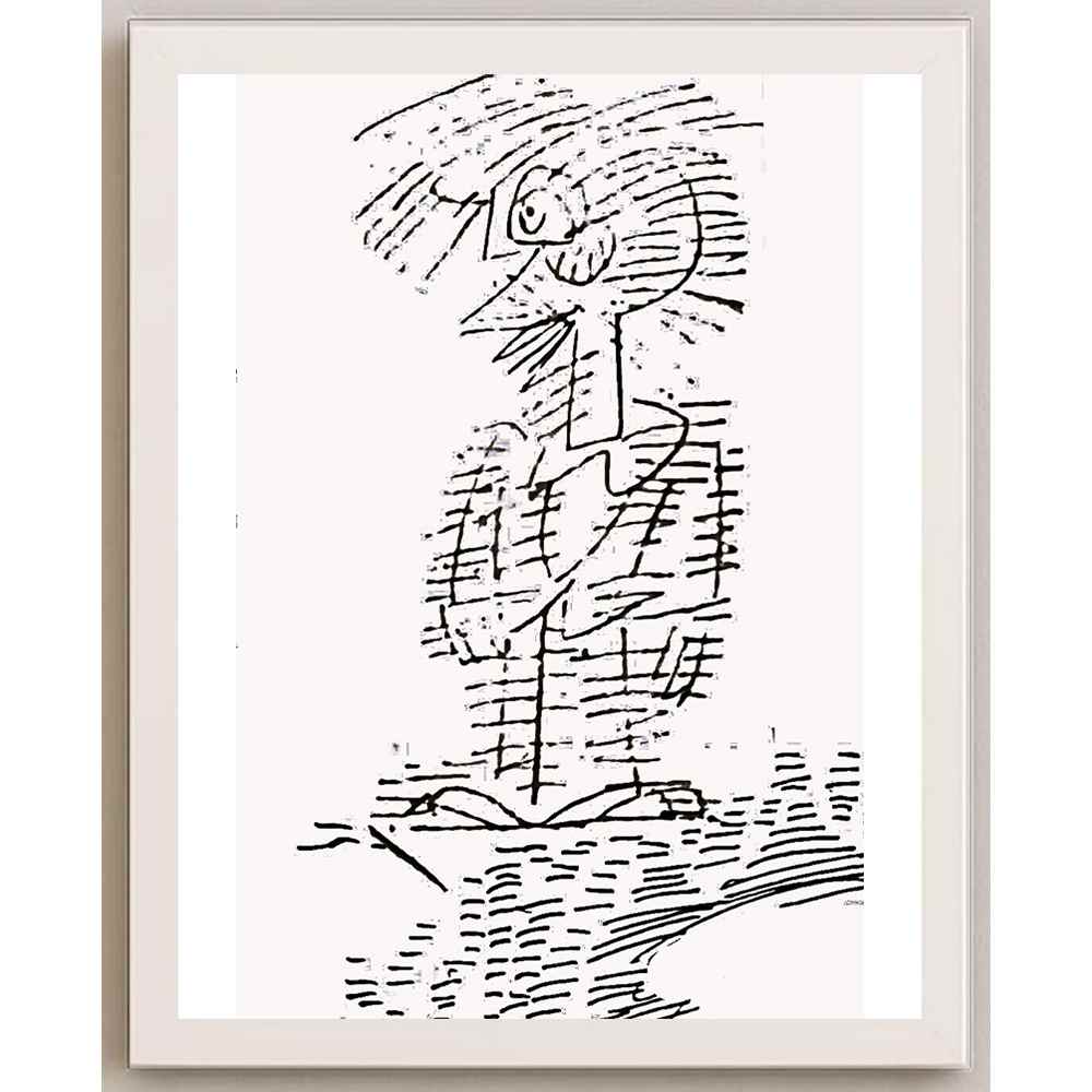 Nezih Danyal Tipler Kişiye Özel Sertifikalı Sınırlı Fine Art Karikatür Baskı NTP00275