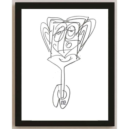 Nezih Danyal Tipler Kişiye Özel Sertifikalı Sınırlı Fine Art Karikatür Baskı NTP00280