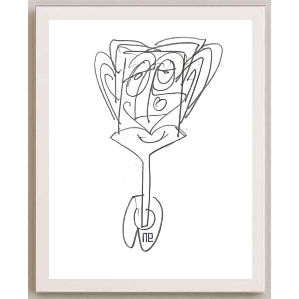Nezih Danyal Tipler Kişiye Özel Sertifikalı Sınırlı Fine Art Karikatür Baskı NTP00280