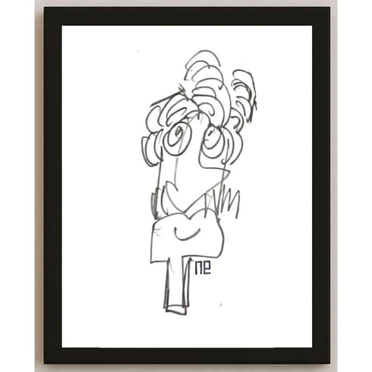 Nezih Danyal Tipler Kişiye Özel Sertifikalı Sınırlı Fine Art Karikatür Baskı NTP00281