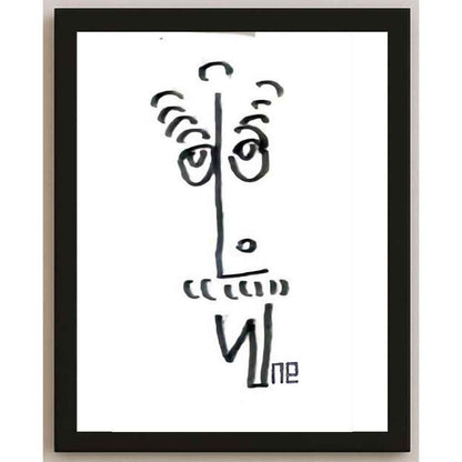 Nezih Danyal Tipler Kişiye Özel Sertifikalı Sınırlı Fine Art Karikatür Baskı NTP00284