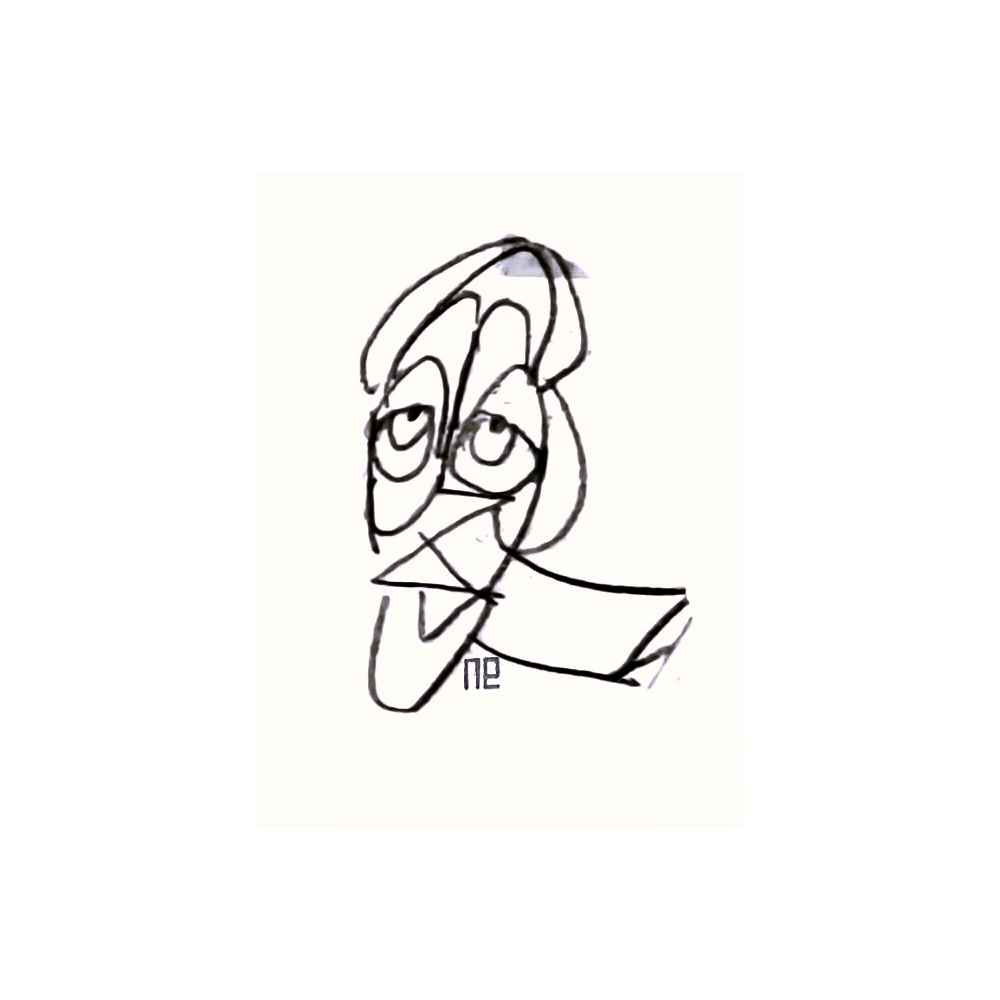 Nezih Danyal Tipler Kişiye Özel Sertifikalı Sınırlı Fine Art Karikatür Baskı NTP00285