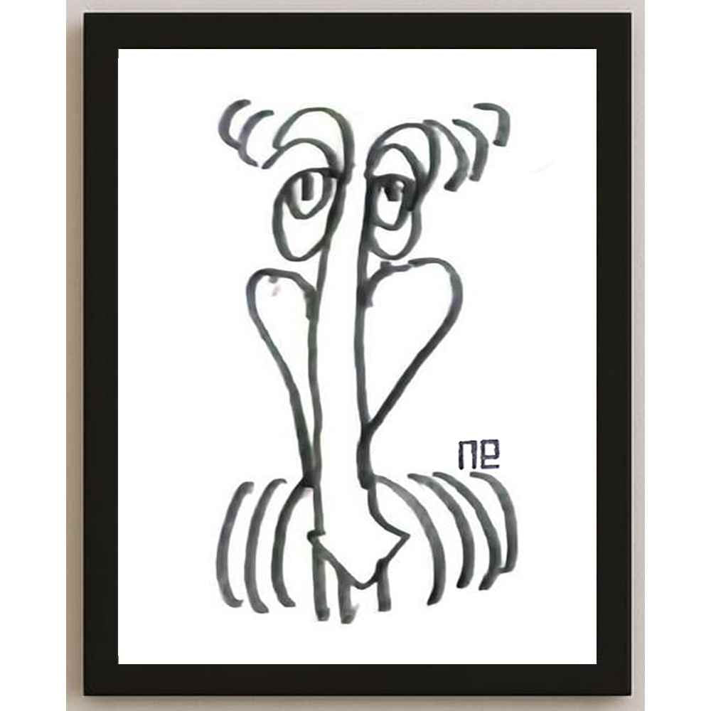 Nezih Danyal Tipler Kişiye Özel Sertifikalı Sınırlı Fine Art Karikatür Baskı NTP00286