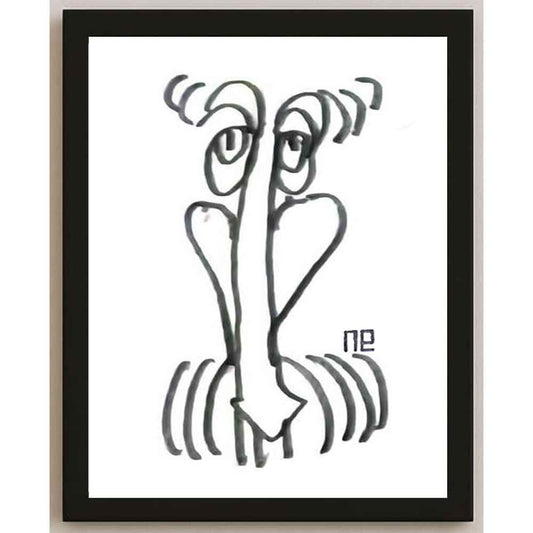 Nezih Danyal Tipler Kişiye Özel Sertifikalı Sınırlı Fine Art Karikatür Baskı NTP00286