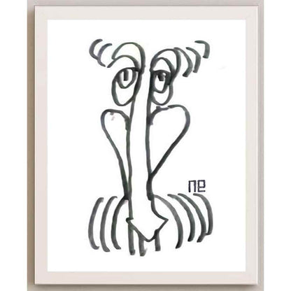 Nezih Danyal Tipler Kişiye Özel Sertifikalı Sınırlı Fine Art Karikatür Baskı NTP00286
