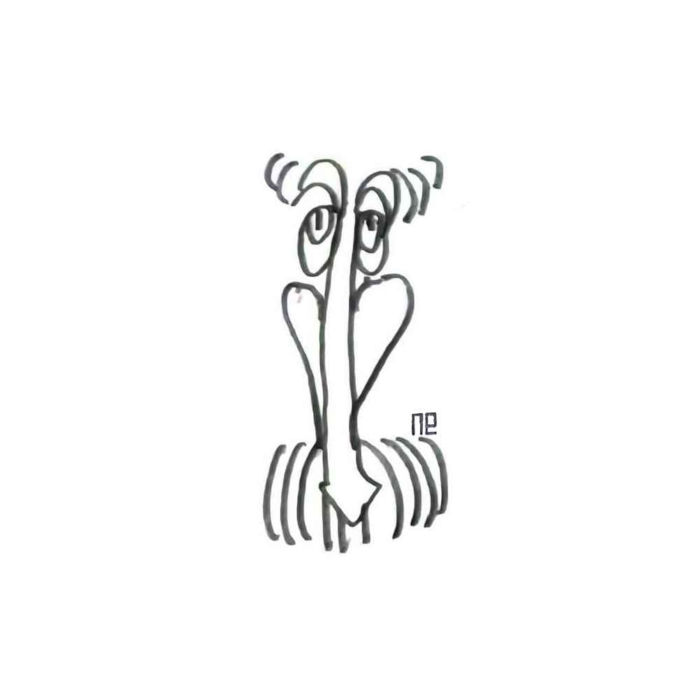 Nezih Danyal Tipler Kişiye Özel Sertifikalı Sınırlı Fine Art Karikatür Baskı NTP00286