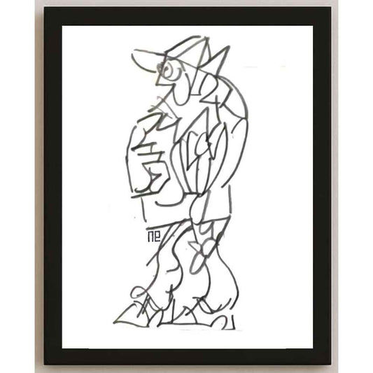 Nezih Danyal Tipler Kişiye Özel Sertifikalı Sınırlı Fine Art Karikatür Baskı NTP00288