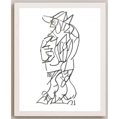 Nezih Danyal Tipler Kişiye Özel Sertifikalı Sınırlı Fine Art Karikatür Baskı NTP00288