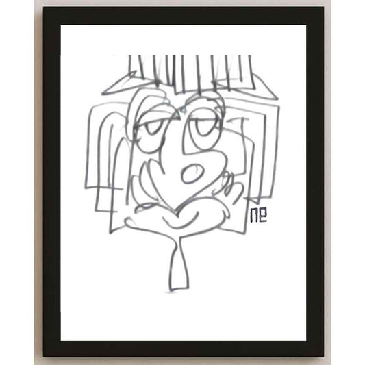 Nezih Danyal Tipler Kişiye Özel Sertifikalı Sınırlı Fine Art Karikatür Baskı NTP00291