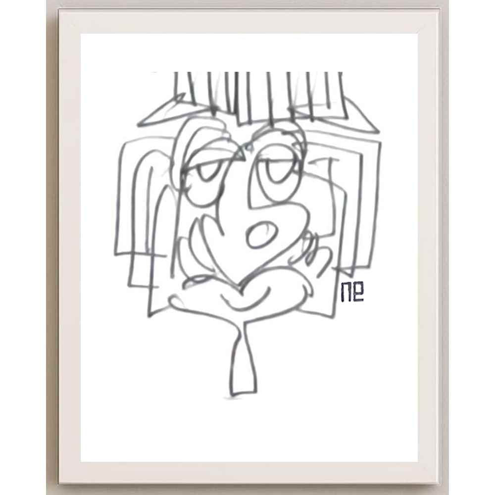 Nezih Danyal Tipler Kişiye Özel Sertifikalı Sınırlı Fine Art Karikatür Baskı NTP00291