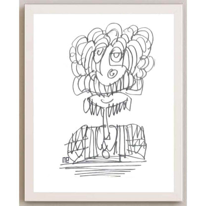 Nezih Danyal Tipler Kişiye Özel Sertifikalı Sınırlı Fine Art Karikatür Baskı NTP00292