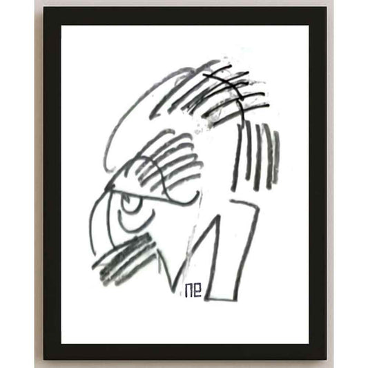 Nezih Danyal Tipler Kişiye Özel Sertifikalı Sınırlı Fine Art Karikatür Baskı NTP00299