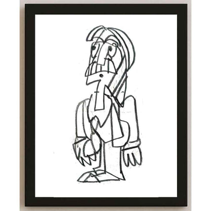 Nezih Danyal Tipler Kişiye Özel Sertifikalı Sınırlı Fine Art Karikatür Baskı NTP00303