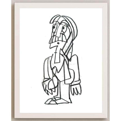 Nezih Danyal Tipler Kişiye Özel Sertifikalı Sınırlı Fine Art Karikatür Baskı NTP00303