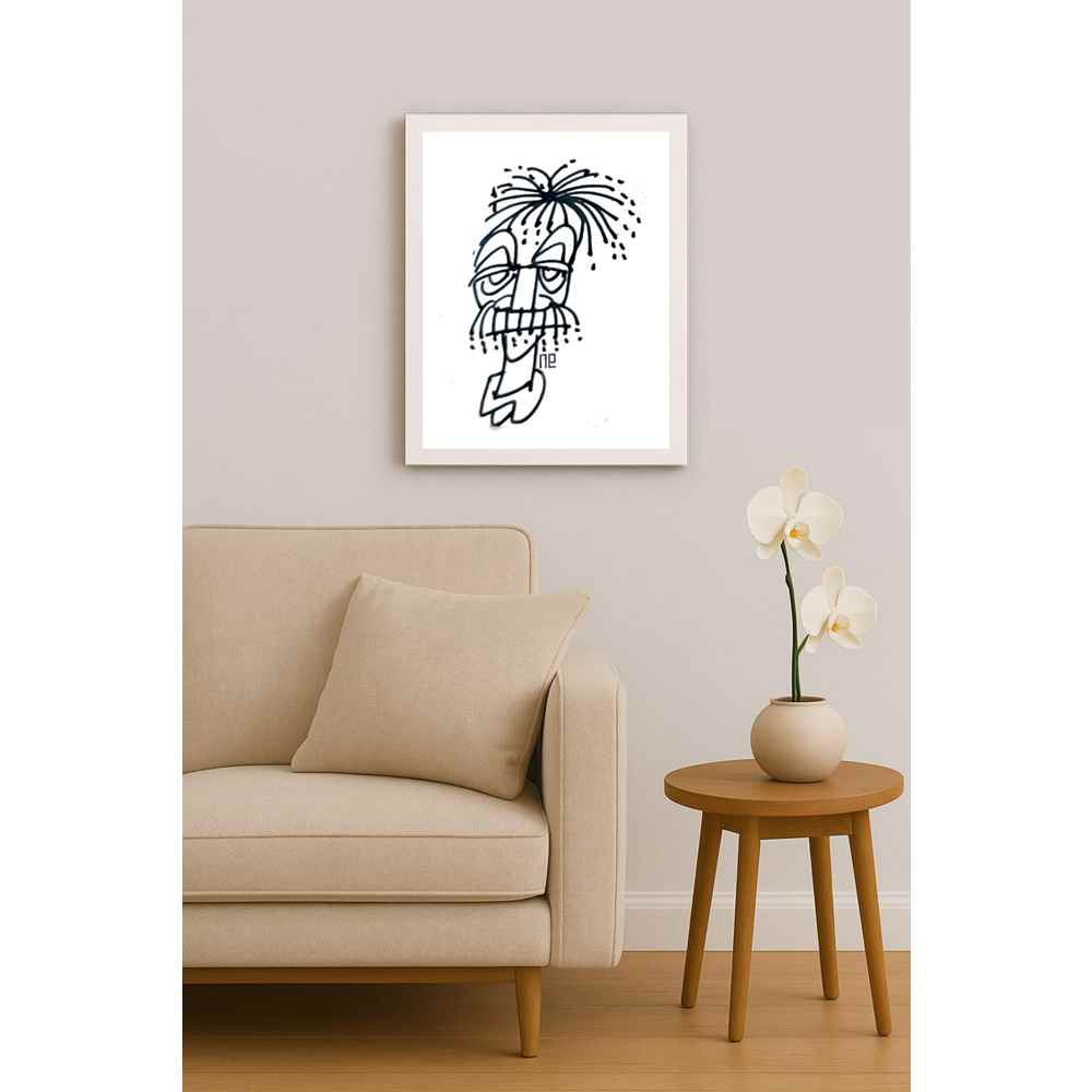 Nezih Danyal Tipler Kişiye Özel Sertifikalı Sınırlı Fine Art Karikatür Baskı NTP00307