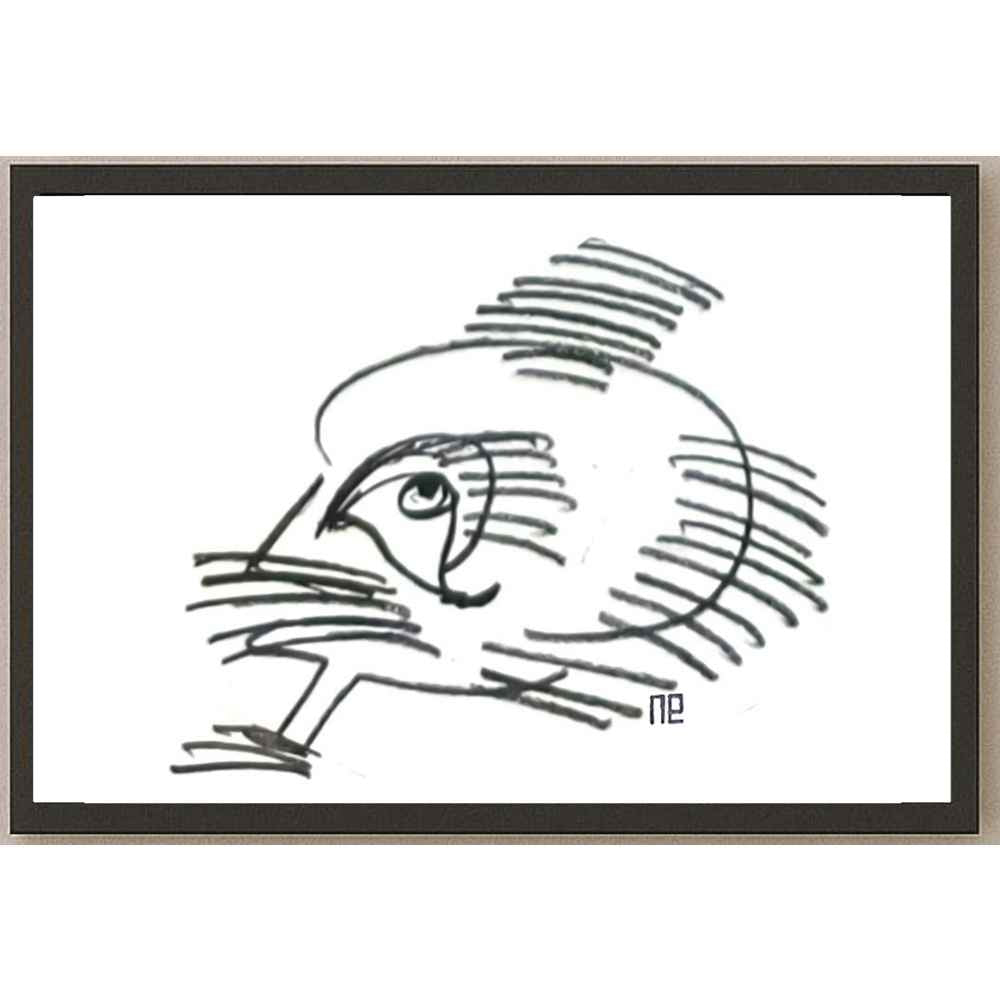 Nezih Danyal Tipler Kişiye Özel Sertifikalı Sınırlı Fine Art Karikatür Baskı NTP00312
