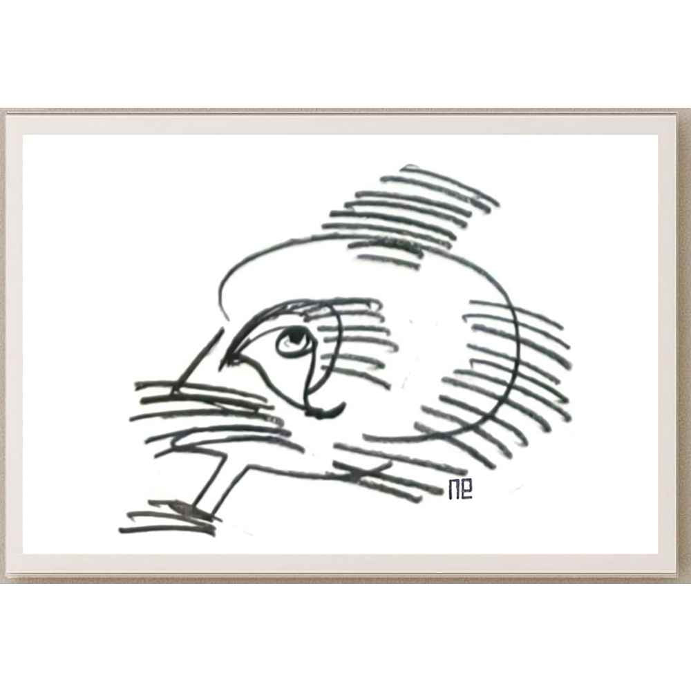 Nezih Danyal Tipler Kişiye Özel Sertifikalı Sınırlı Fine Art Karikatür Baskı NTP00312