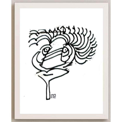 Nezih Danyal Tipler Kişiye Özel Sertifikalı Sınırlı Fine Art Karikatür Baskı NTP00315