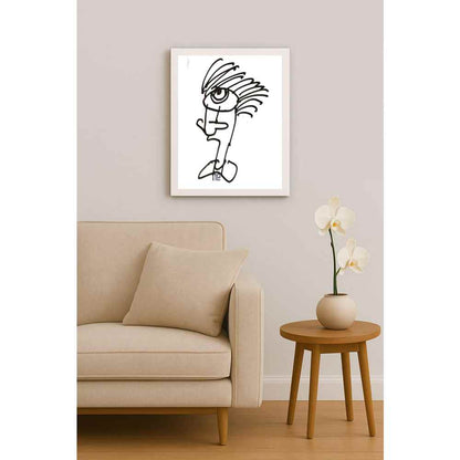 Nezih Danyal Tipler Kişiye Özel Sertifikalı Sınırlı Fine Art Karikatür Baskı NTP00318
