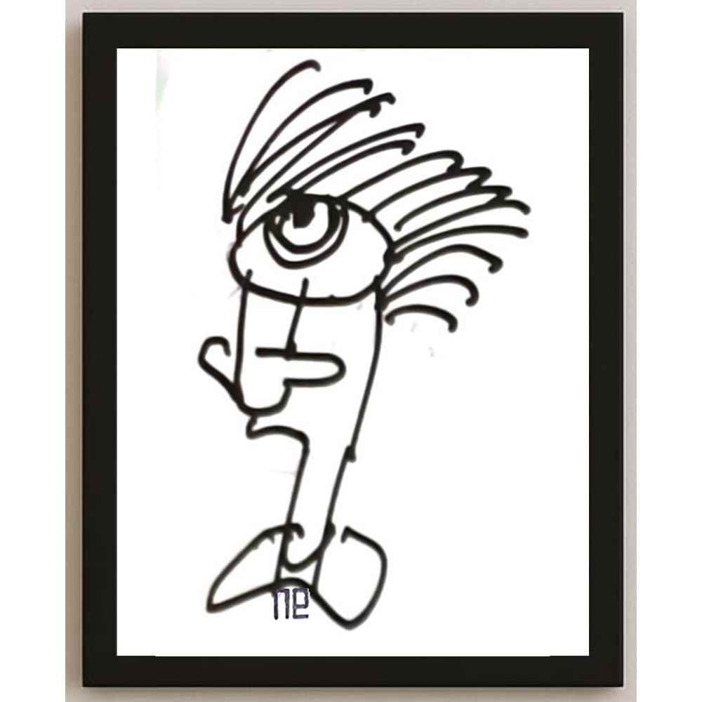 Nezih Danyal Tipler Kişiye Özel Sertifikalı Sınırlı Fine Art Karikatür Baskı NTP00318