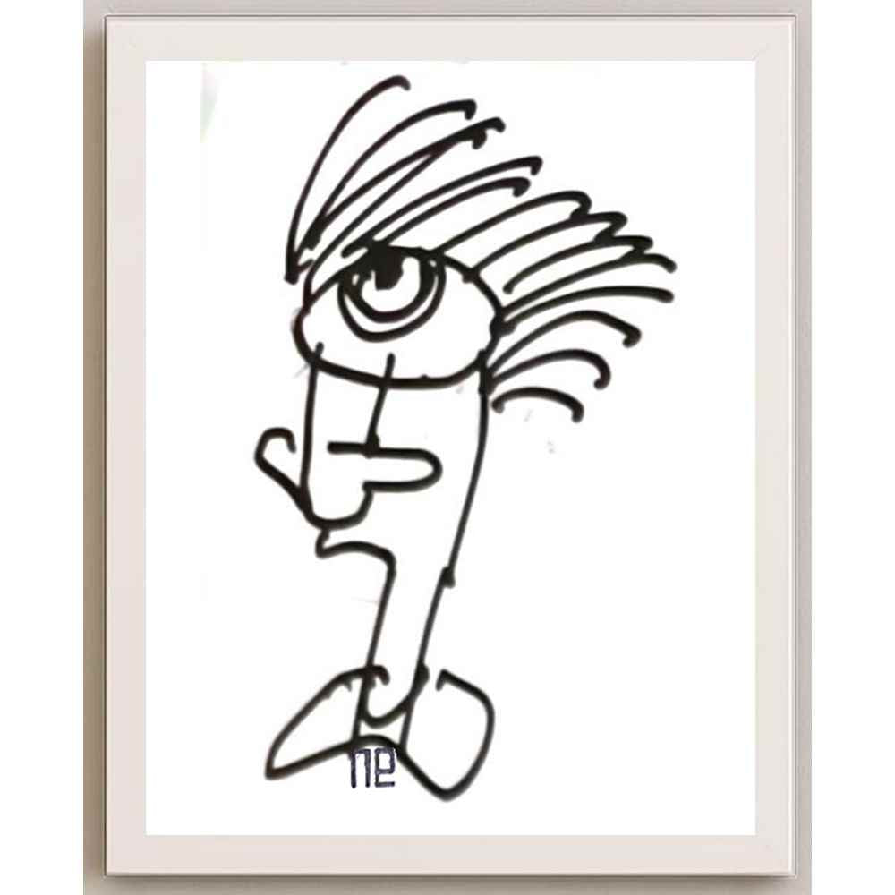 Nezih Danyal Tipler Kişiye Özel Sertifikalı Sınırlı Fine Art Karikatür Baskı NTP00318
