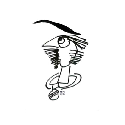 Nezih Danyal Tipler Kişiye Özel Sertifikalı Sınırlı Fine Art Karikatür Baskı NTP00322