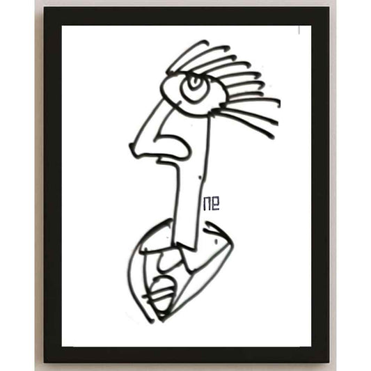 Nezih Danyal Tipler Kişiye Özel Sertifikalı Sınırlı Fine Art Karikatür Baskı NTP00326