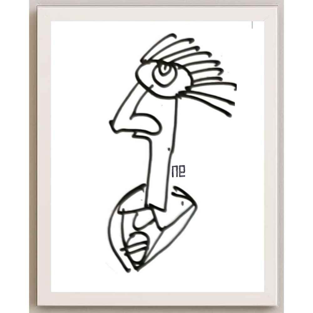 Nezih Danyal Tipler Kişiye Özel Sertifikalı Sınırlı Fine Art Karikatür Baskı NTP00326