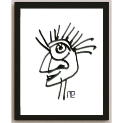 Nezih Danyal Tipler Kişiye Özel Sertifikalı Sınırlı Fine Art Karikatür Baskı NTP00327