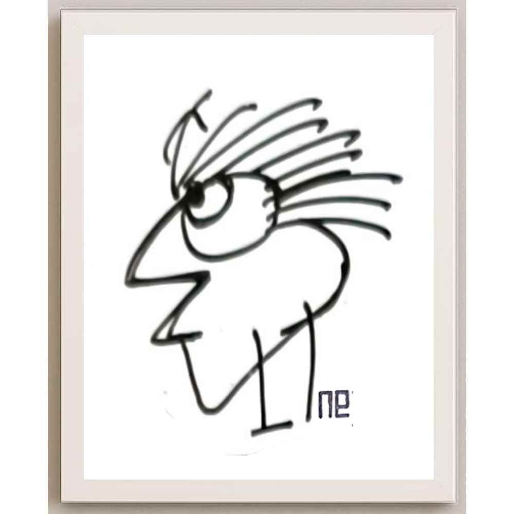 Nezih Danyal Tipler Kişiye Özel Sertifikalı Sınırlı Fine Art Karikatür Baskı NTP00328