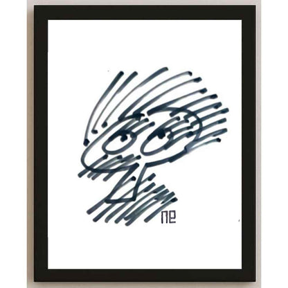 Nezih Danyal Tipler Kişiye Özel Sertifikalı Sınırlı Fine Art Karikatür Baskı NTP00329
