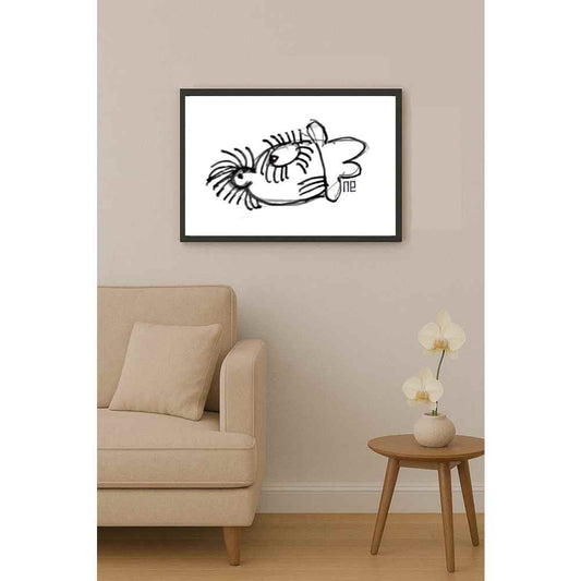Nezih Danyal Tipler Kişiye Özel Sertifikalı Sınırlı Fine Art Karikatür Baskı NTP00332
