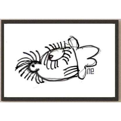 Nezih Danyal Tipler Kişiye Özel Sertifikalı Sınırlı Fine Art Karikatür Baskı NTP00332