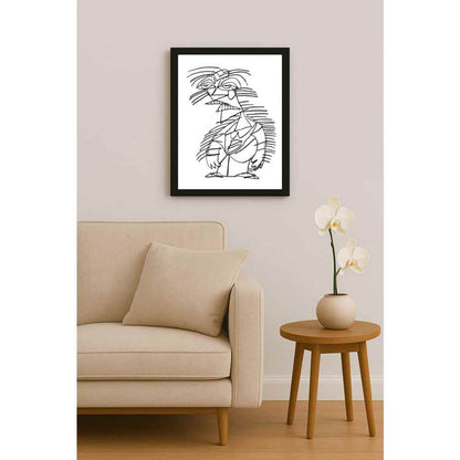 Nezih Danyal Tipler Kişiye Özel Sertifikalı Sınırlı Fine Art Karikatür Baskı NTP00335