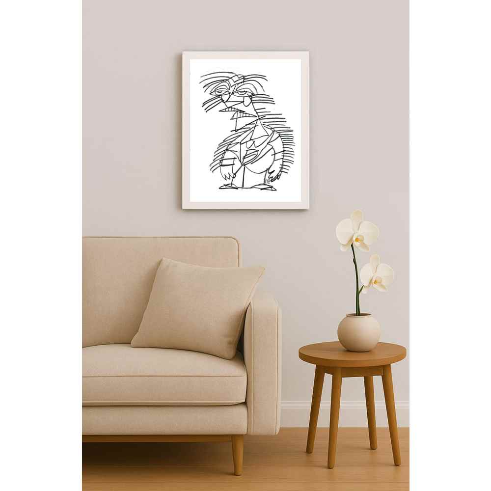 Nezih Danyal Tipler Kişiye Özel Sertifikalı Sınırlı Fine Art Karikatür Baskı NTP00335