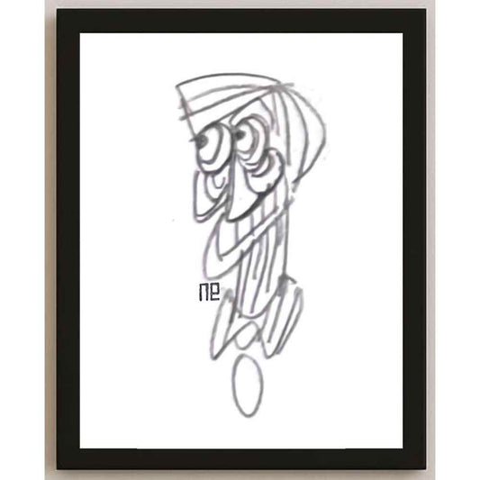Nezih Danyal Tipler Kişiye Özel Sertifikalı Sınırlı Fine Art Karikatür Baskı NTP00336
