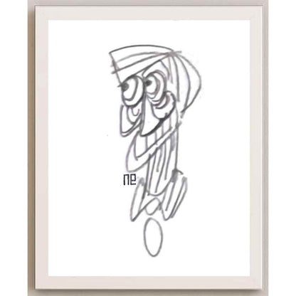 Nezih Danyal Tipler Kişiye Özel Sertifikalı Sınırlı Fine Art Karikatür Baskı NTP00336