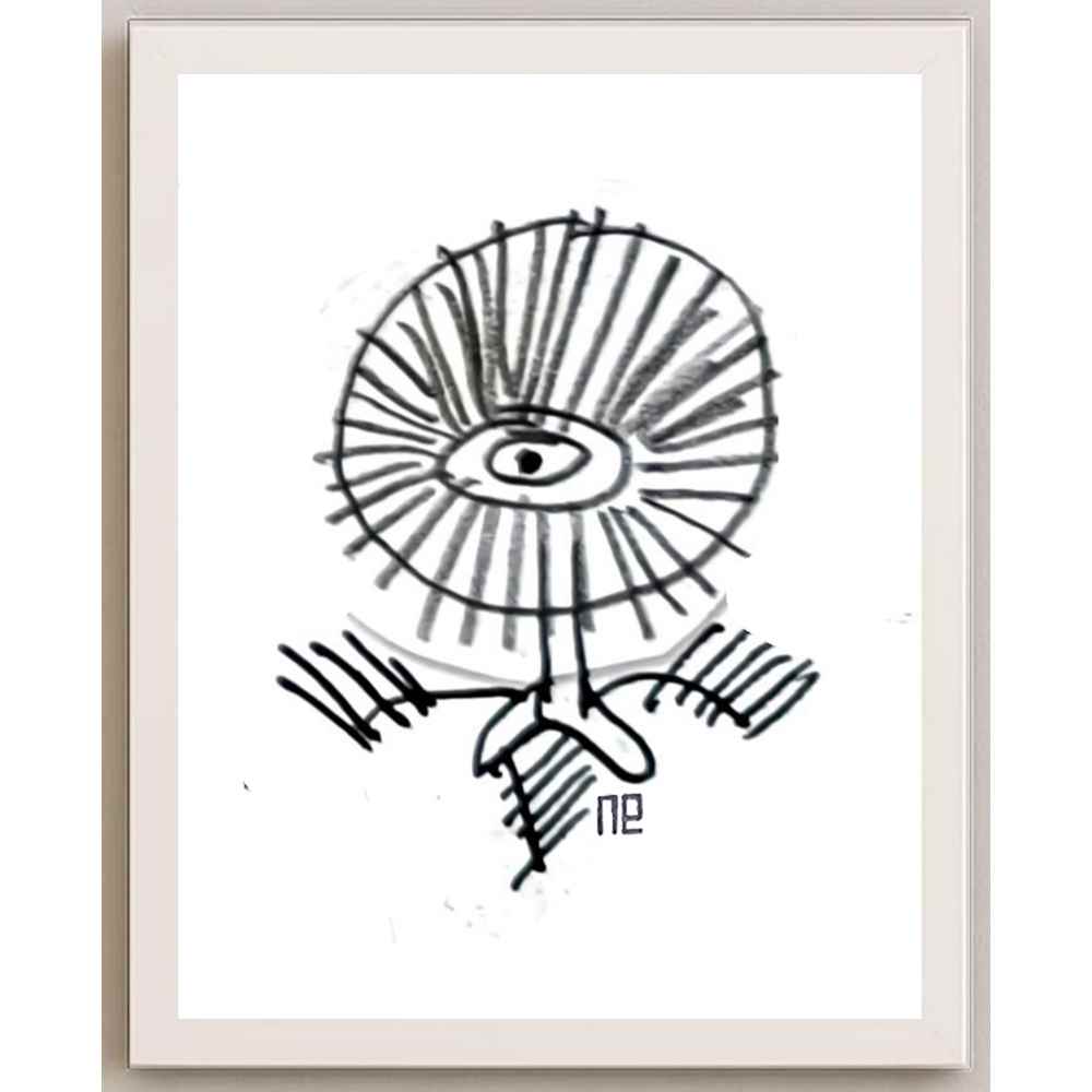 Nezih Danyal Tipler Kişiye Özel Sertifikalı Sınırlı Fine Art Karikatür Baskı NTP00339