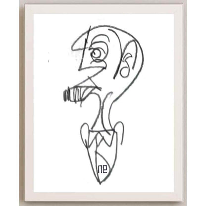 Nezih Danyal Tipler Kişiye Özel Sertifikalı Sınırlı Fine Art Karikatür Baskı NTP00344