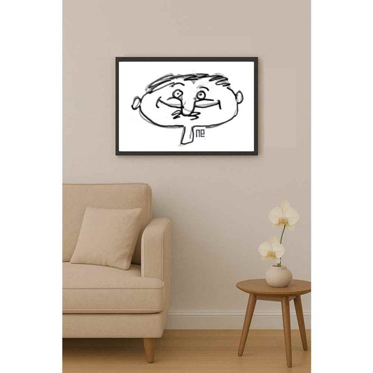Nezih Danyal Tipler Kişiye Özel Sertifikalı Sınırlı Fine Art Karikatür Baskı NTP00347
