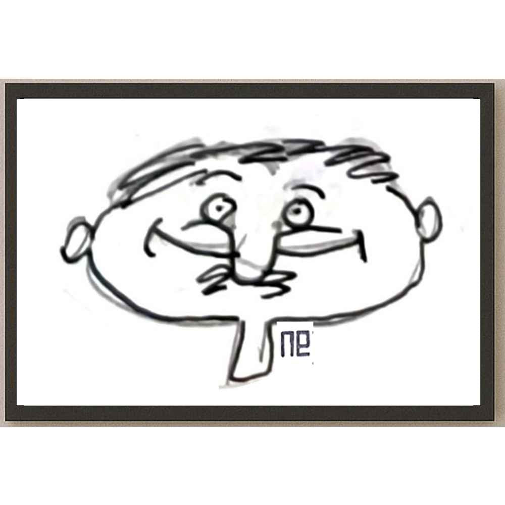 Nezih Danyal Tipler Kişiye Özel Sertifikalı Sınırlı Fine Art Karikatür Baskı NTP00347