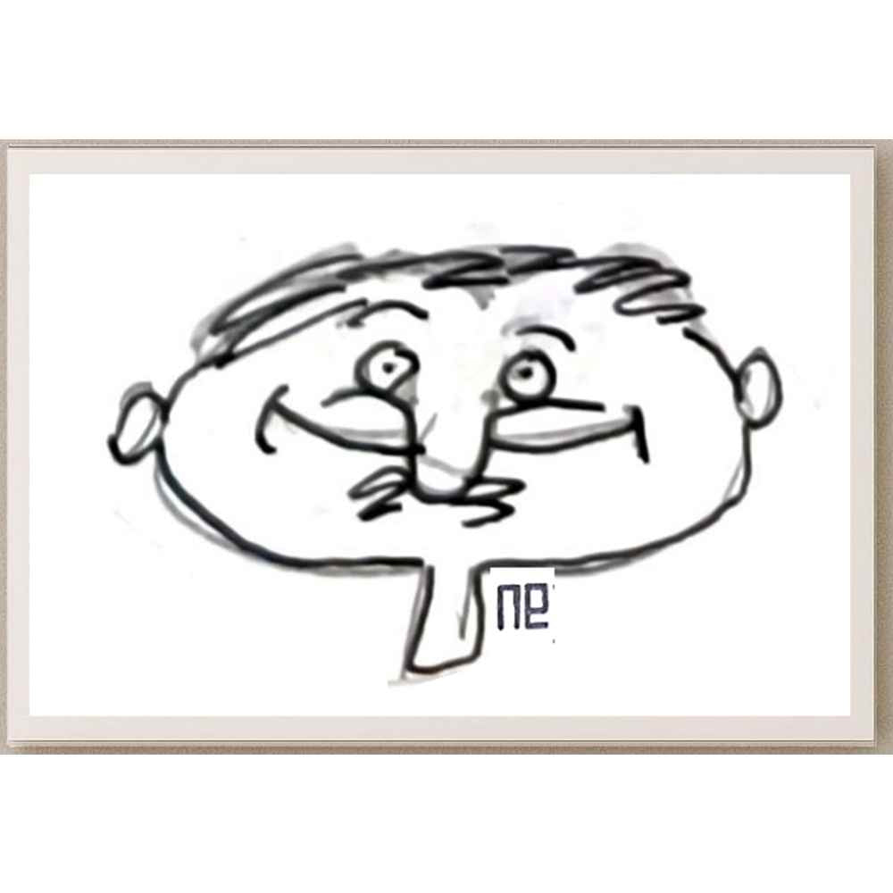 Nezih Danyal Tipler Kişiye Özel Sertifikalı Sınırlı Fine Art Karikatür Baskı NTP00347
