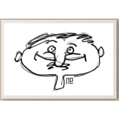 Nezih Danyal Tipler Kişiye Özel Sertifikalı Sınırlı Fine Art Karikatür Baskı NTP00347