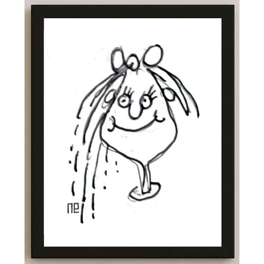 Nezih Danyal Tipler Kişiye Özel Sertifikalı Sınırlı Fine Art Karikatür Baskı NTP00348